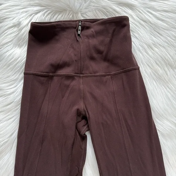 Lululemon Espresso Align High Rise Zip Front Leggings - Image 3