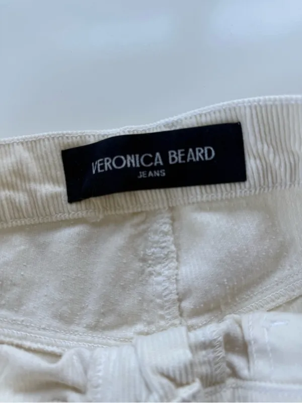 Veronica Beard Taylor High Waist Crop Wide Leg Corduroy Pants size 32 - Image 6