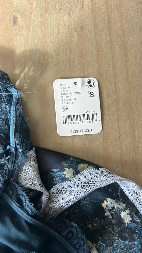 Free Just People Dreamy Maxi Slip Indigo Blue - Image 5