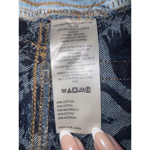We The Free Free People Eden Slouch Swan Song Jeans Size 31 (Sold Out Colorway) - Image 12