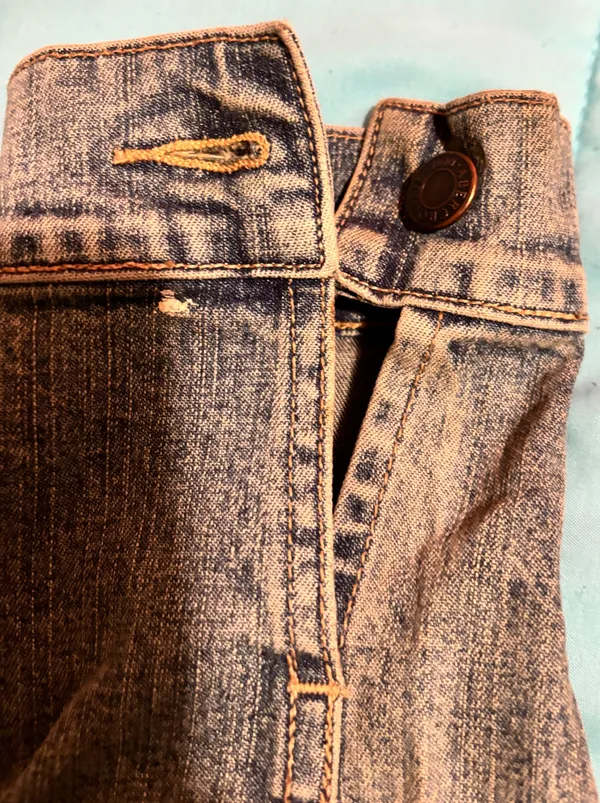 Vintage Abercrombie & Fitch dark washed vintage Jean jacket - Image 2