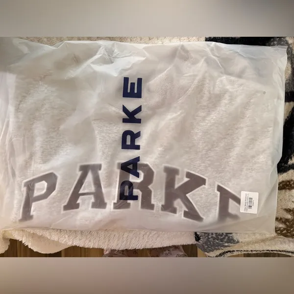 Parke Cities Varsity Mockneck Grey/Texas Brown Brand New size L/XL - Image 3