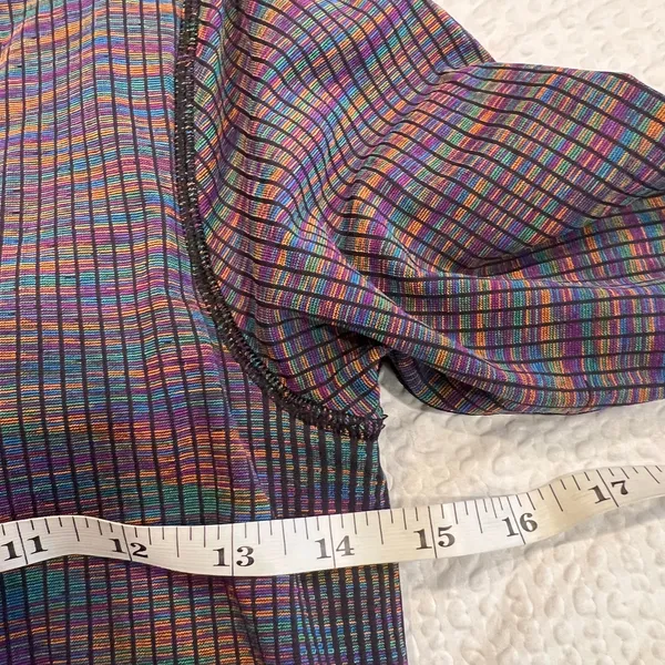 Lululemon Ebb to Street Long Sleeve Shirt Rainbow Multi / Black 8 women - Image 7