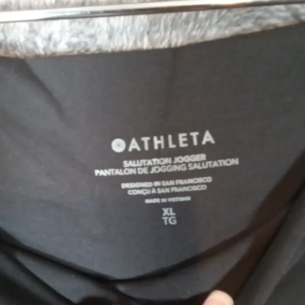 Athleta Salutation Pantalon Jogging Salution Relaxed Loungue Gym Womens XL - Image 3