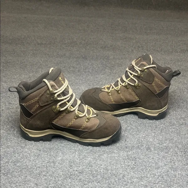 Columbia Unisex Tan and Brown Outdoor Boots Size Men’s 7‎ / Women 8.5 - Image 4