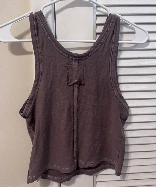 Free People Movement XS Tank Top Brown - Image 2