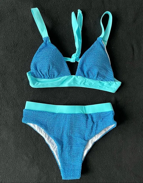 Boutique Ruched high waisted bikini set - Image 5