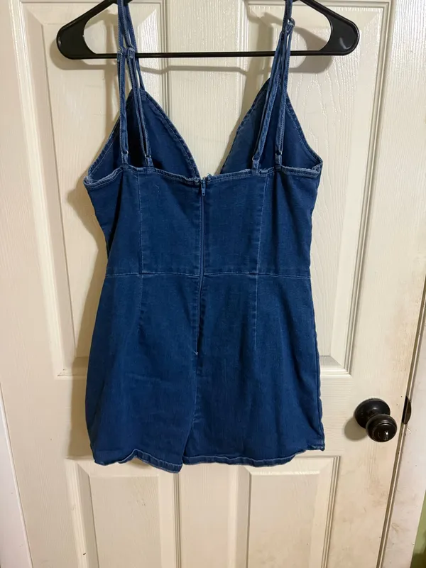 windsor denim romper dress  - Image 2