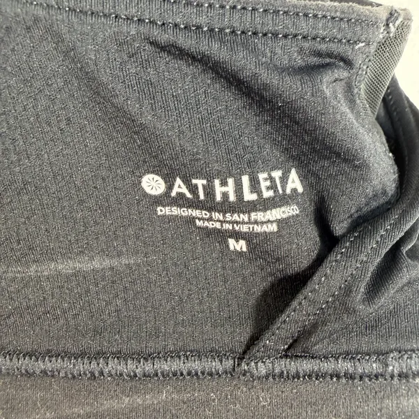 Athleta M Medium Sports Bra Seamless Low Impact Padded‎ Black Cross Back Women's - Image 10