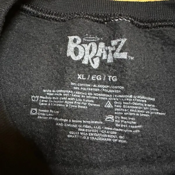 Bratz crewneck sweatshirt xl black purple - Image 6