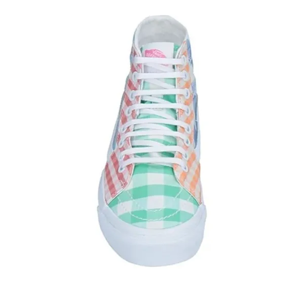 Vans Sk8 High Multicolor Gingham Cherry Tapered Checkerboard Womens Size: 7 - Image 2