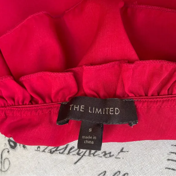 The Limited Red Ruffle One-Shoulder‎ Blouse - Image 3