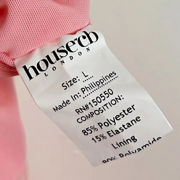 HOUSE OF CB Sofia Strapless Ruched Gown in Fairy Pink Size Large - Image 8