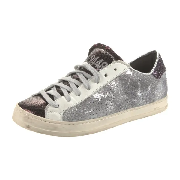 P448 John Cola Sneakers – Silver & Plum Glitter (EU 37 / US 7) - Image 2