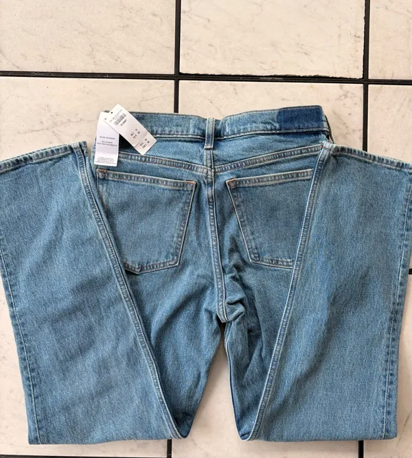 Abercrombie Jeans Mid-Rise Straight Short 90s 28 - Image 7