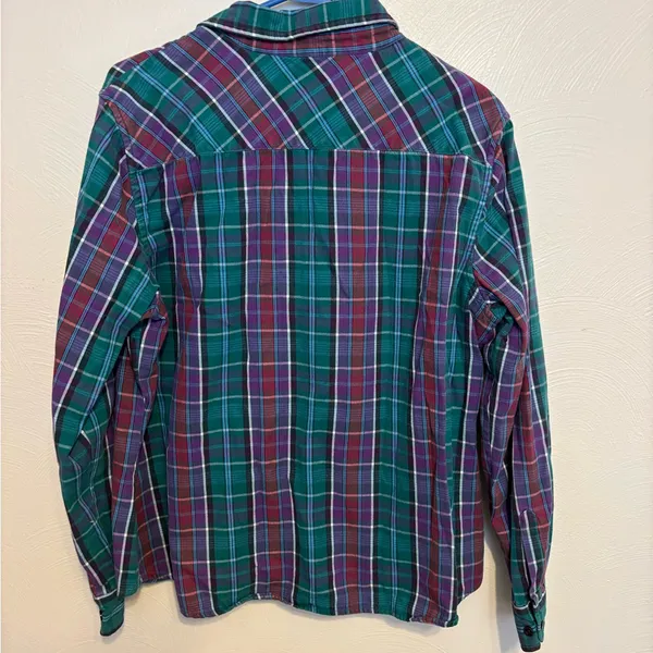 Orvis Women's Multicolor Plaid Button Down Shirt - Image 8