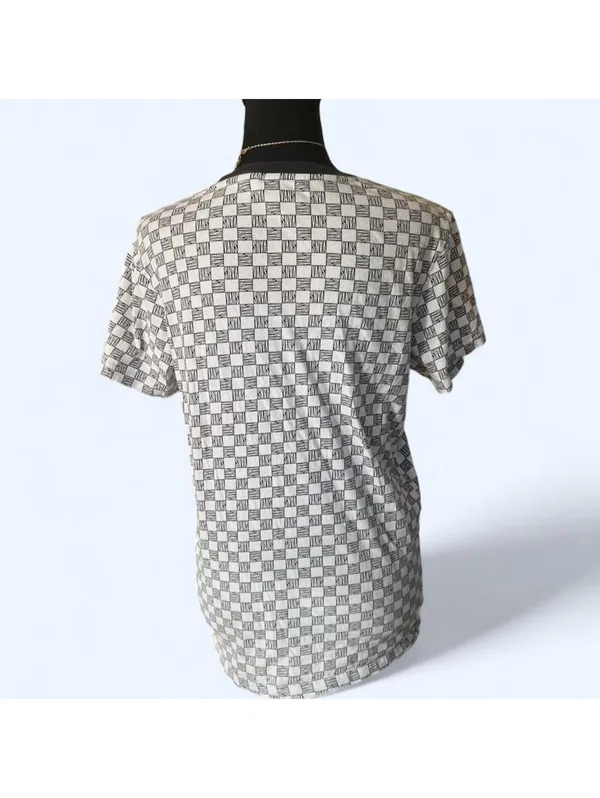 Vintage Y2K Skater Checkerboard Vans Baby Tee Size Small - Image 4