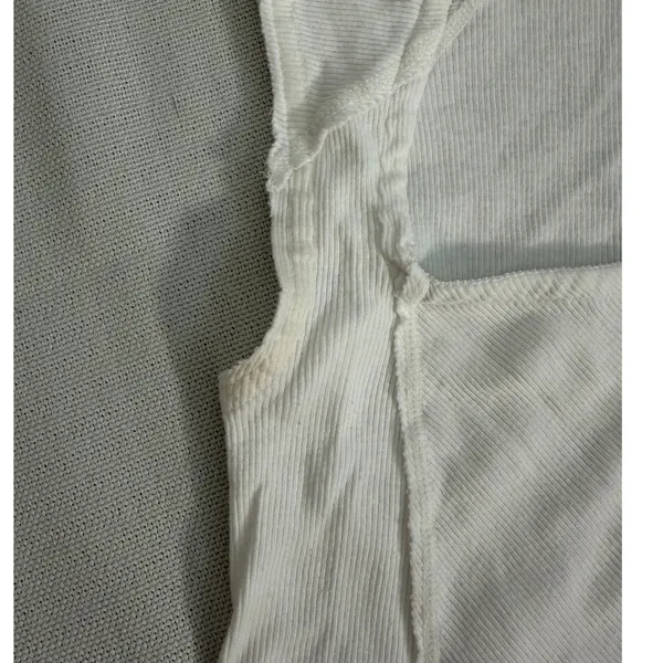 FP Movement white ribbed activewear top size XS - Image 2