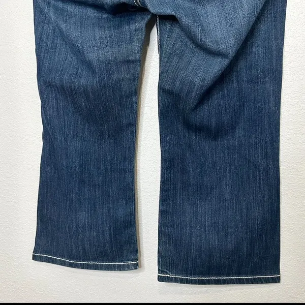 BKE Buckle‎ Denim Capri Cropped Jeans Starlite Thick Stitch Women Sz 28 - Image 4