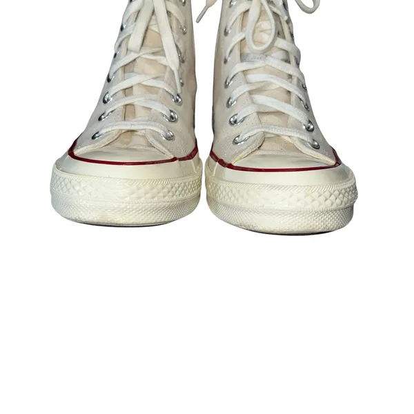 Converse Chuck 70 Vintage Canvas‎ Shoes High Sneakers Parchment 162053C Size 7.5 - Image 3