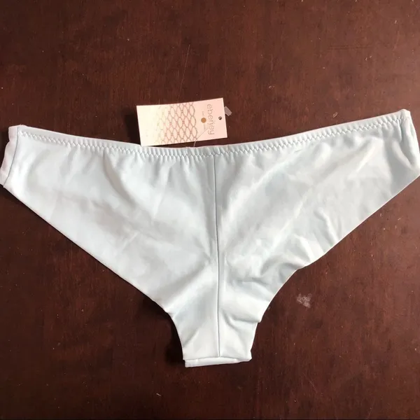 NWT Eberjey Light Blue Coco Cielo Bikini Bottoms L - Image 4