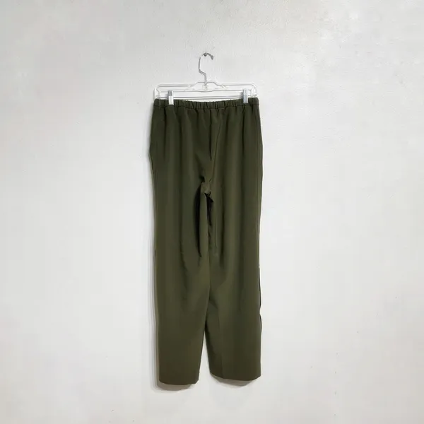 Athleta Olive Green Snap Side Drawstring Pants Sz XS - Image 10