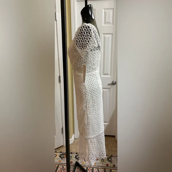 NWT Kay Unger Tatum Floral Lace Midi Cocktail Dress Size 4 (Retail $248) - Image 6