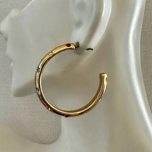 Alison Lou x J.Crew Crystal Hoop Earrings - Image 4
