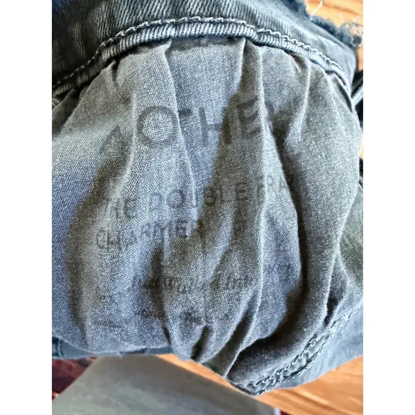 MOTHER The Double Fray Charmer Skinny Jeans Faded Black Distressed Size 28‎ - Image 8