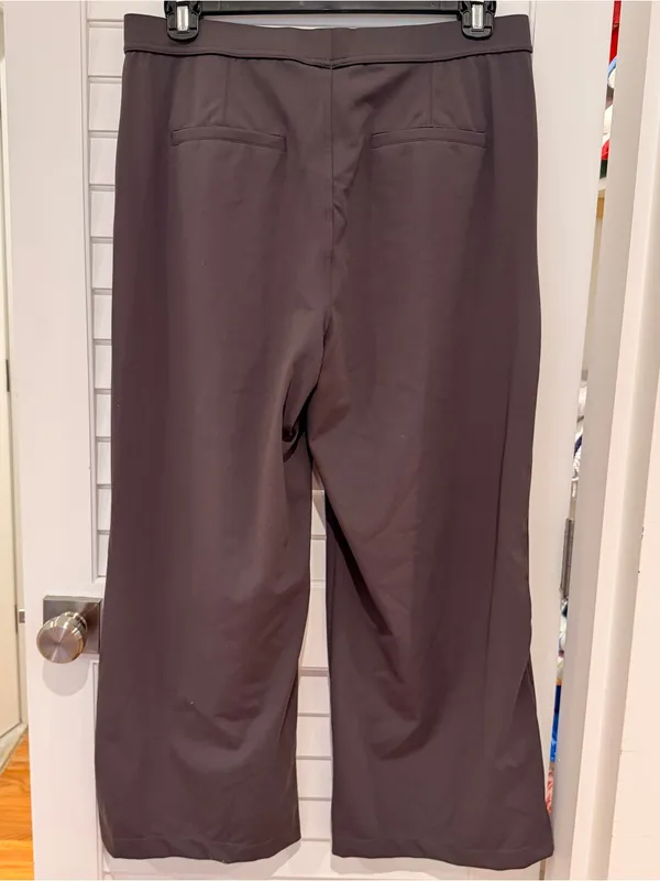 Halara Flex DayStretch High Waisted Pocket Wide Leg Pants Sz XL Gray Pull On - Image 6