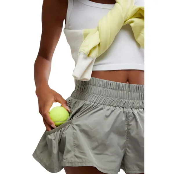 NWOT FP Movement X F P Women's Get Your Flirt On Shorts In Sage Stone - Image 7