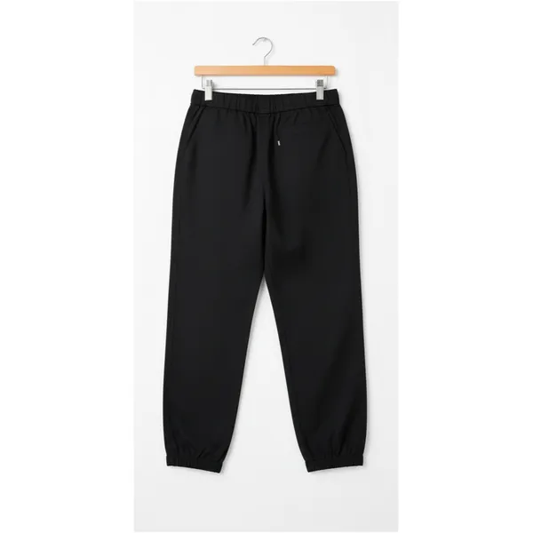 Levi's Womens Essential Joggers Size L Black Meteorite Mid Rise Tapered Stretch - Image 8
