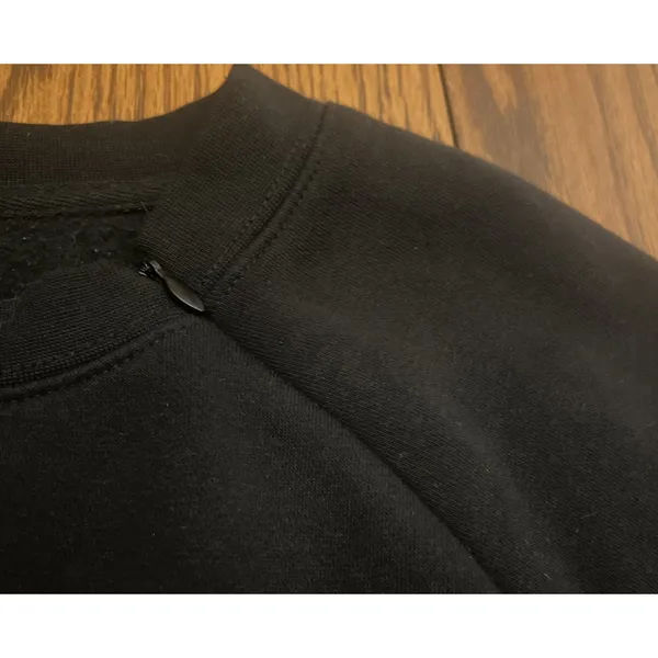 Askya Lord & Taylor Women black‎ zip closure pullover sweatshirt NWOT Size Large - Image 10