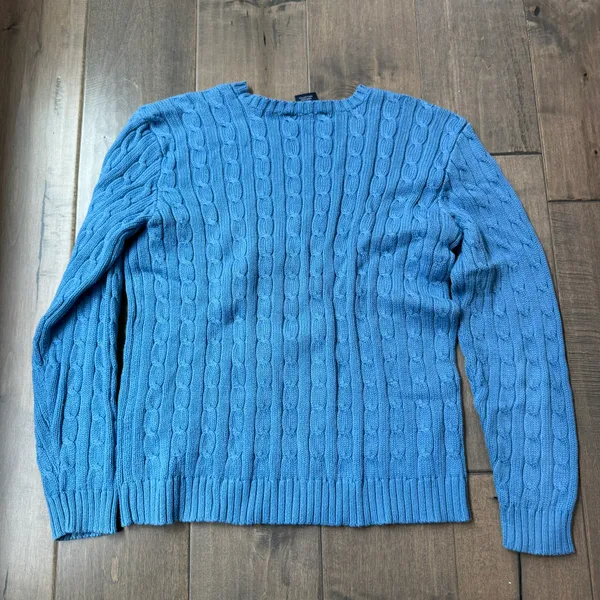 Cable-Knit Cotton Crewneck Sweater - Image 8