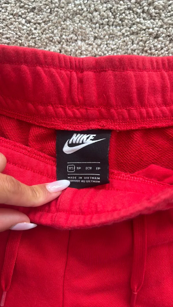 Nike Red Sweat Shorts XS - Image 2