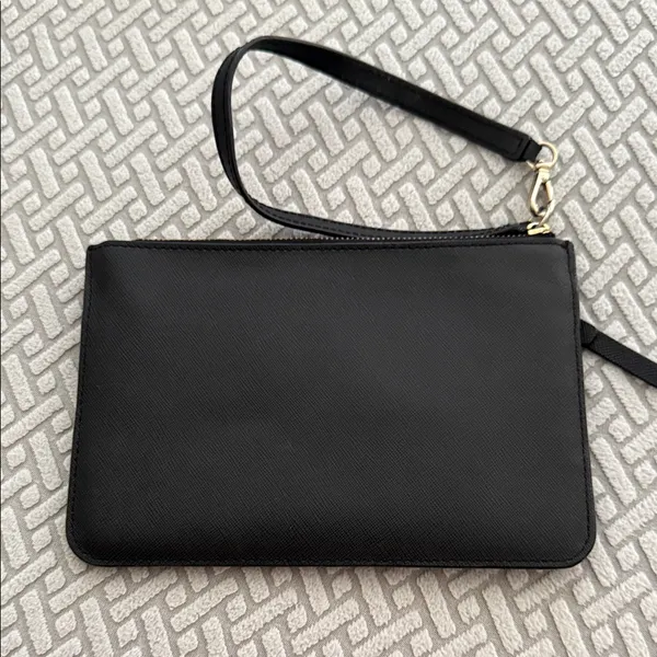 Kate Spade Tinie Laurel Way Black Leather Wristlet Wallet - Image 4