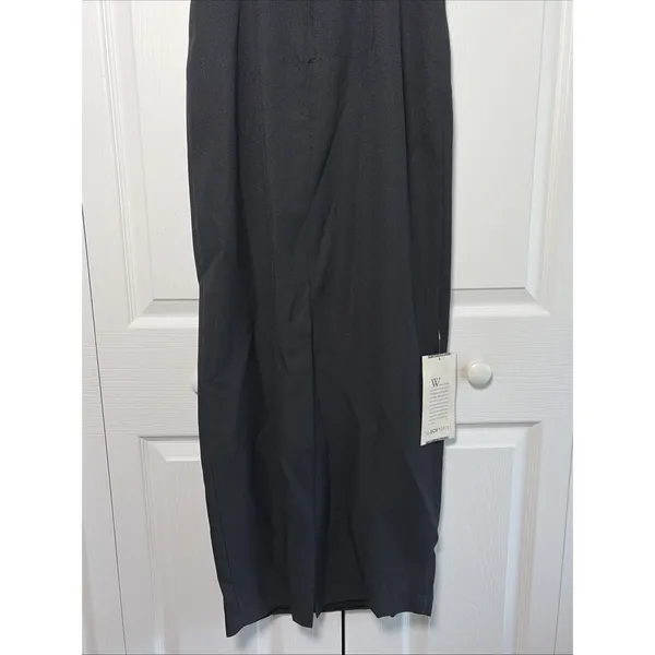 The Bon Marche Vintage 90s Sheath‎ Gown Womens Size 6 Black Crepe Formal Maxi - Image 4