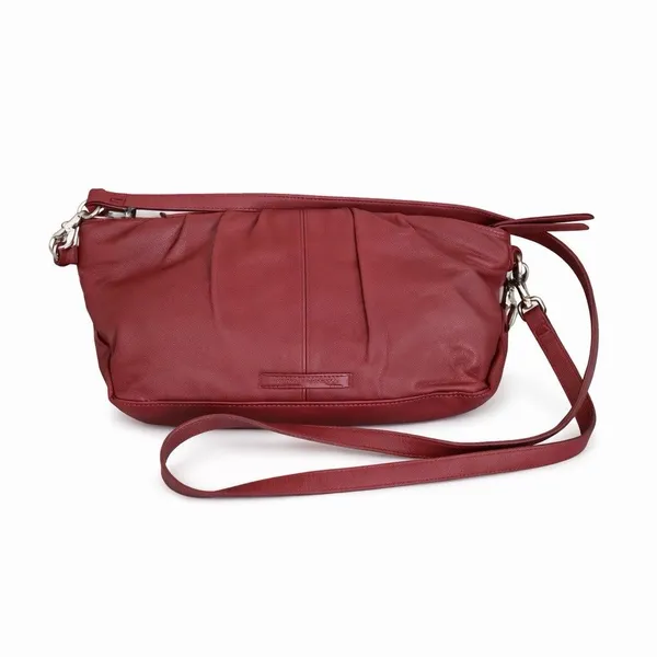 NEW Lucky Brand Leather Red Purse Crossbody Strap‎ And Clutch Strap - Image 6