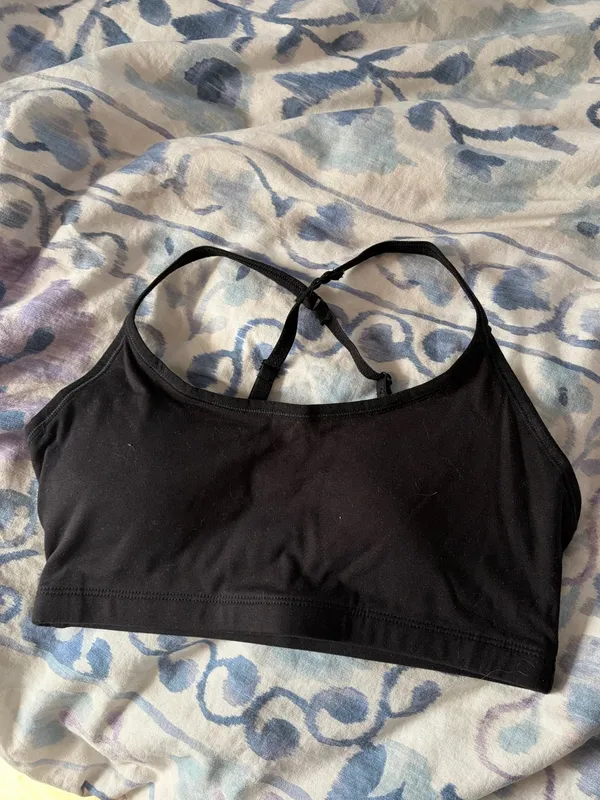 NWOT - pact Women's Black Everyday Strappy Scoop organic cotton Bralette S - Image 6