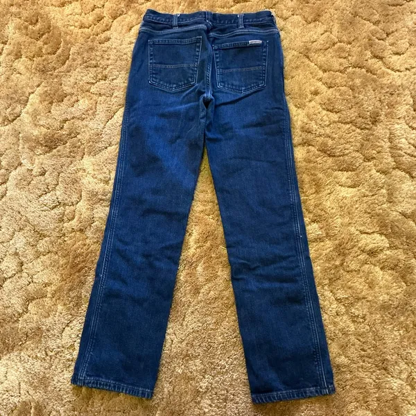 Carhartt Flannel Lined Jeans Original Fit Straight Leg Women’s 6 Regular Denim - Image 12