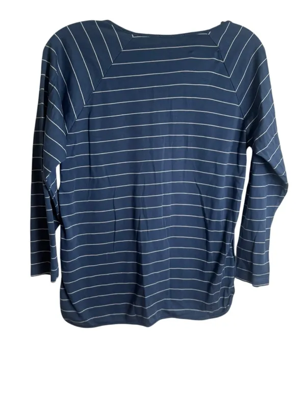 Lake Pima Long-Long Set in Navy Boating Stripe Small NWOT - Image 3