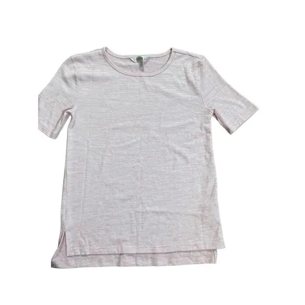 Banana Republic luxespun light Heathered‎ pink top sz XS - Image 6
