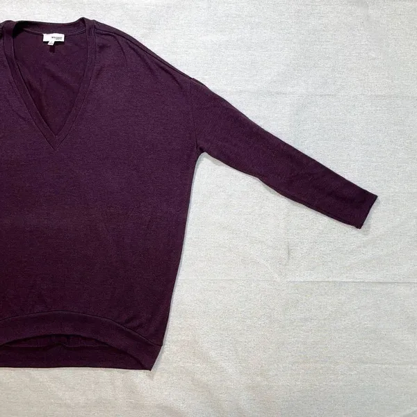 Wilfred Free - Aritzia | Plum Long Sleeve Tunic Top | Small - Image 4
