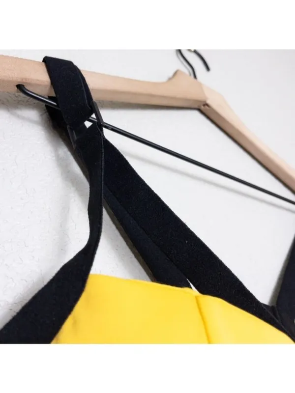 BUNDLE [SET] NWT Secnd Nture Cut Out Sports Bra XS Yellow Black Classic Legging - Image 12