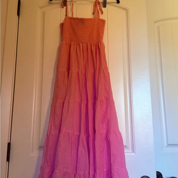 Princess Polly Pink Tiered Midi Sundress - Image 7