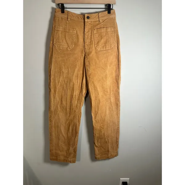 United‎ By Blue Organic Corduroy Wide Leg Pant Tan High Rise Gorpcore Size 28 - Image 4
