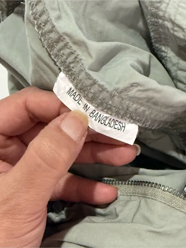 Las Olas Utility Women's Cargo Pants Sage Green Y2K Gorpcore Aesthetic Size 14 - Image 9
