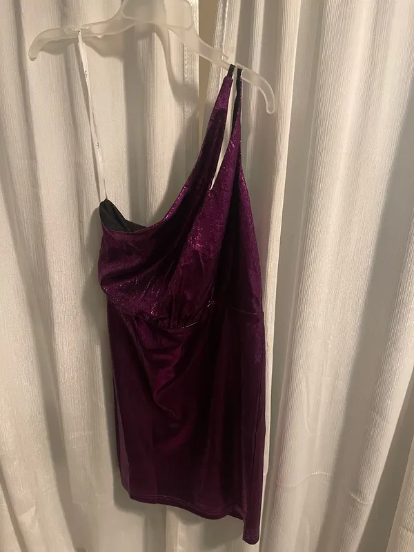 Purple Metallic Lulus Dress - Image 2
