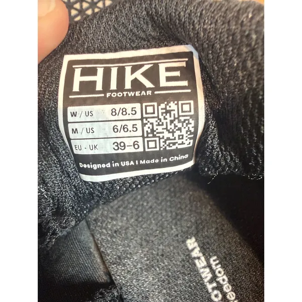 Hike‎ Footwear NEW HF Flow Barefoot Sneakers Cloud Series Black Cream Size 8/8.5 - Image 7
