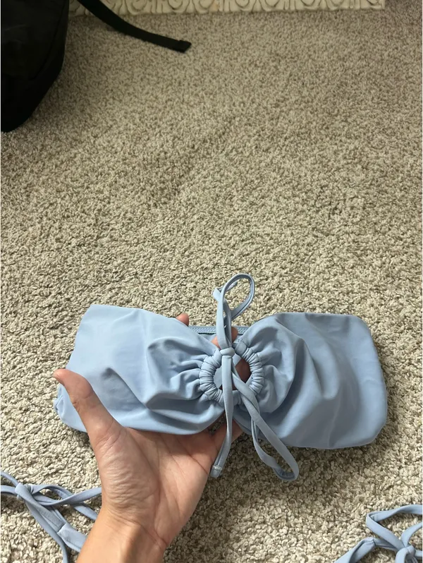 Dusty Blue Bikini Set Shein - Image 2